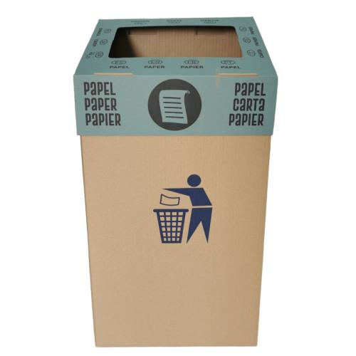 Papelera de Cartón Para Reciclaje de Papel 1