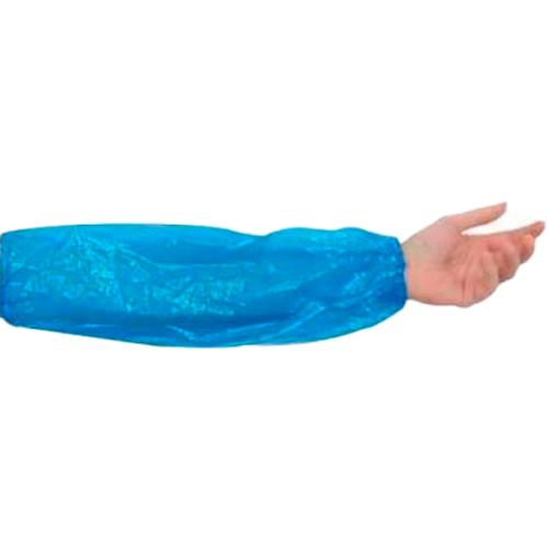 Manguitos Plástico Azul con Goma Elástica 40x20cm. (100u) 1